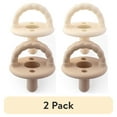 thumbnail image 1 of (2 pack) Itzy Ritzy Silicone Pacifier Set of 2 Toast and Buttercream, 1 of 10