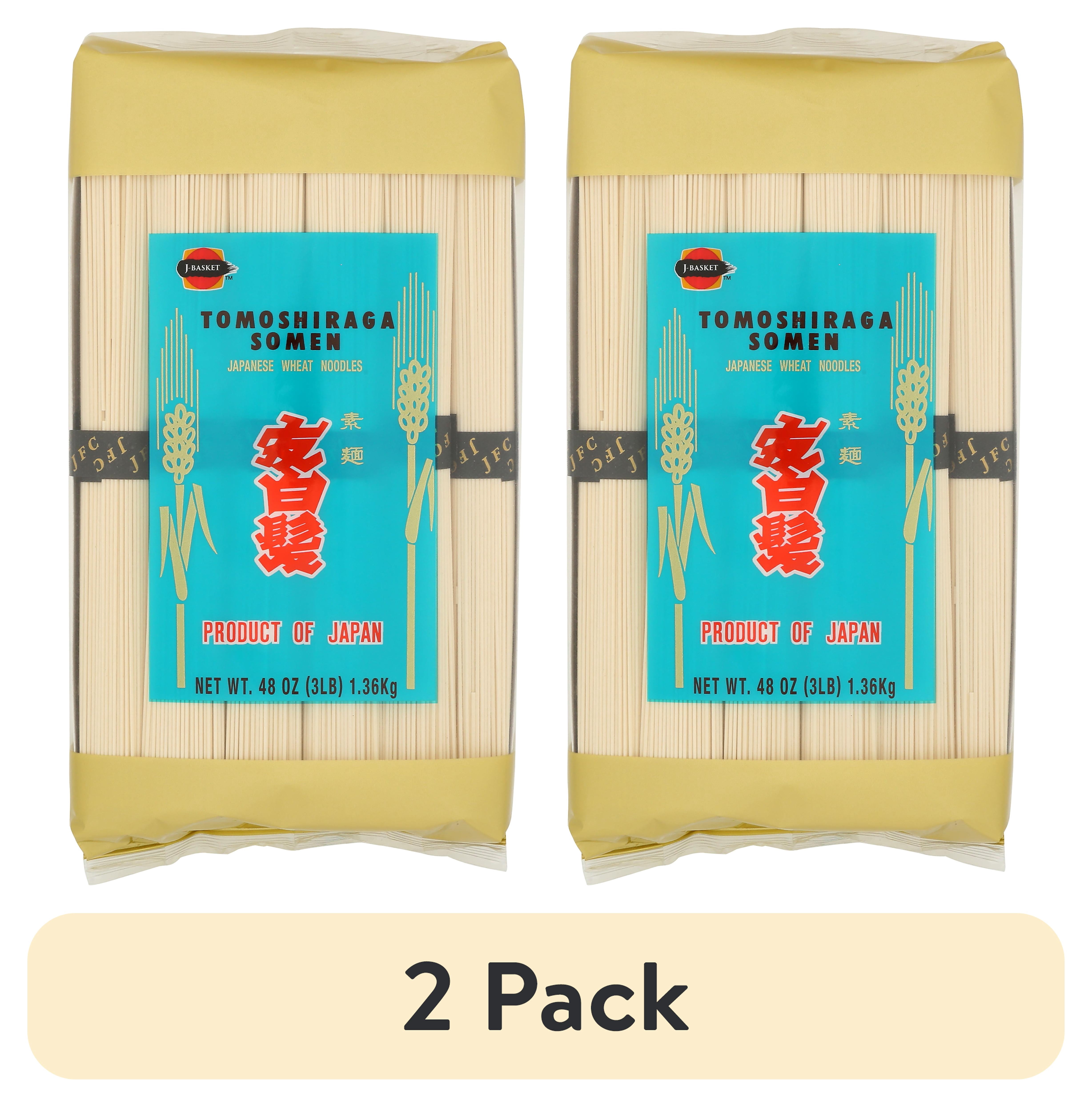 (2 pack) J-Basket Tomoshiraga Somen Japanese Wheat Noodles, 48 oz