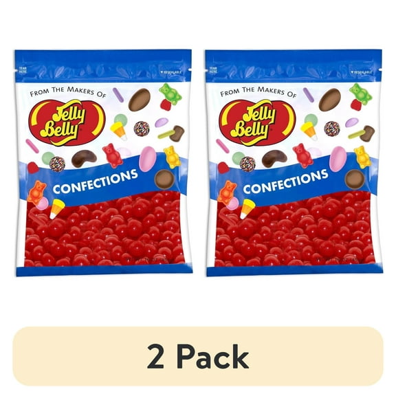 (2 pack) JELLY BELLY Cherry Sours, Genuine, Official, Fresh from the Source, 16 oz (1 lb) Resealable Bag