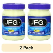 (2 pack) JFG Real Mayonnaise, 16 oz Plastic Jar