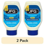 (2 pack) JFG Real Mayonnaise, 18 fl oz Squeeze Bottle
