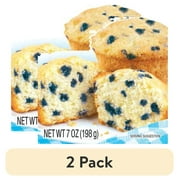 (2 pack) JIFFY Blueberry Muffin Mix 7 OZ Box