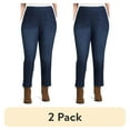 thumbnail image 1 of (2 pack) JMS Just My Size by Hanes Women's Plus Size 2 Pocket Pull On Pants, Single and 2 Pack, 1 of 6