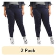 thumbnail image 1 of (2 pack) JMS Just My Size by Hanes Women's Plus Size 2 Pocket Pull On Pants, Single and 2 Pack, 1 of 9