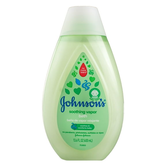 2 pack JOHNSON'S Baby Soothing Vapor Bath to Relax Babies 13.6 oz