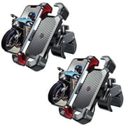 2 pack JOYROOM Motorcycle Phone Mount Bike Phone Holder, Auto Lock Adjustable Handlebar Phone Holder Mount for 4.7"-7" Cell Phones