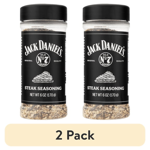 (2 pack) Jack Daniels Jacks Steak Seasoning, 6 oz