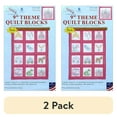 thumbnail image 1 of (2 pack) Jack Dempsey Quilt Blocks 9" Princess 12pc, 1 of 2