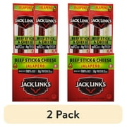 (2 pack) 1.2oz Jack Link's Beef and Cheese Snack Jalapeno Sizzle