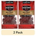 thumbnail image 1 of (2 pack) Jack Link’s Beef Jerky, Made with 100% Beef, Original Flavor, 10g of Protein per Serving, 10 Ounce Bag, 1 of 11