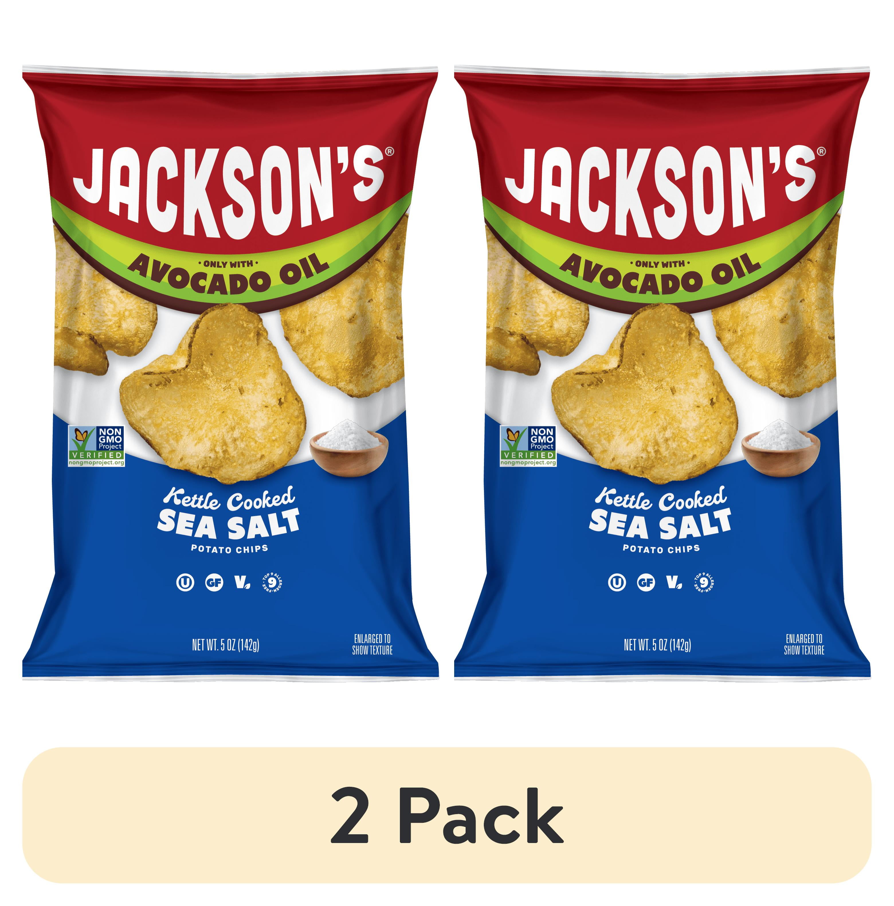 2 pack) Jackson's Classic Potato Kettle Chips with Sea Salt