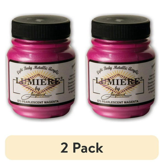 Jacquard Lumiere Acrylic Color, 2.25 oz., Pearlescent Magenta