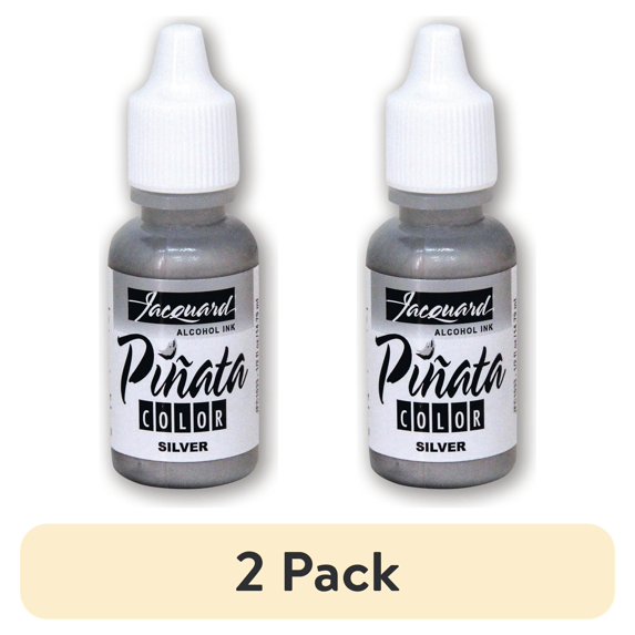 (2 pack) Jacquard Pinata Alcohol Ink, 1/2 oz., Silver