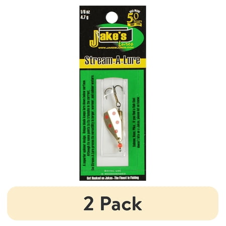 (2 pack) Jake's StreamALure 1/6oz Gold w Red Dots