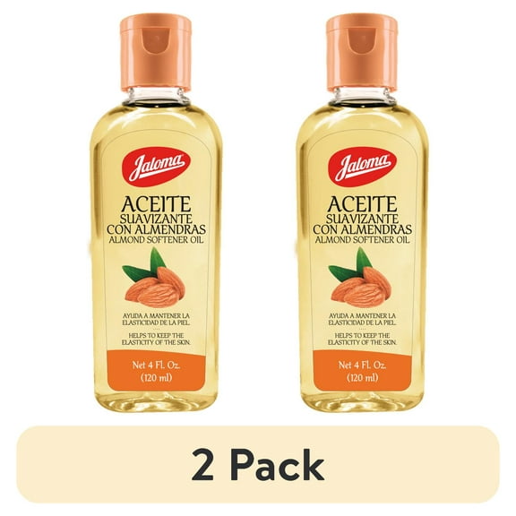 (2 pack) Jaloma Almond Oil, Skin Softener and Moisturizer, All Skin Types,4 Fo