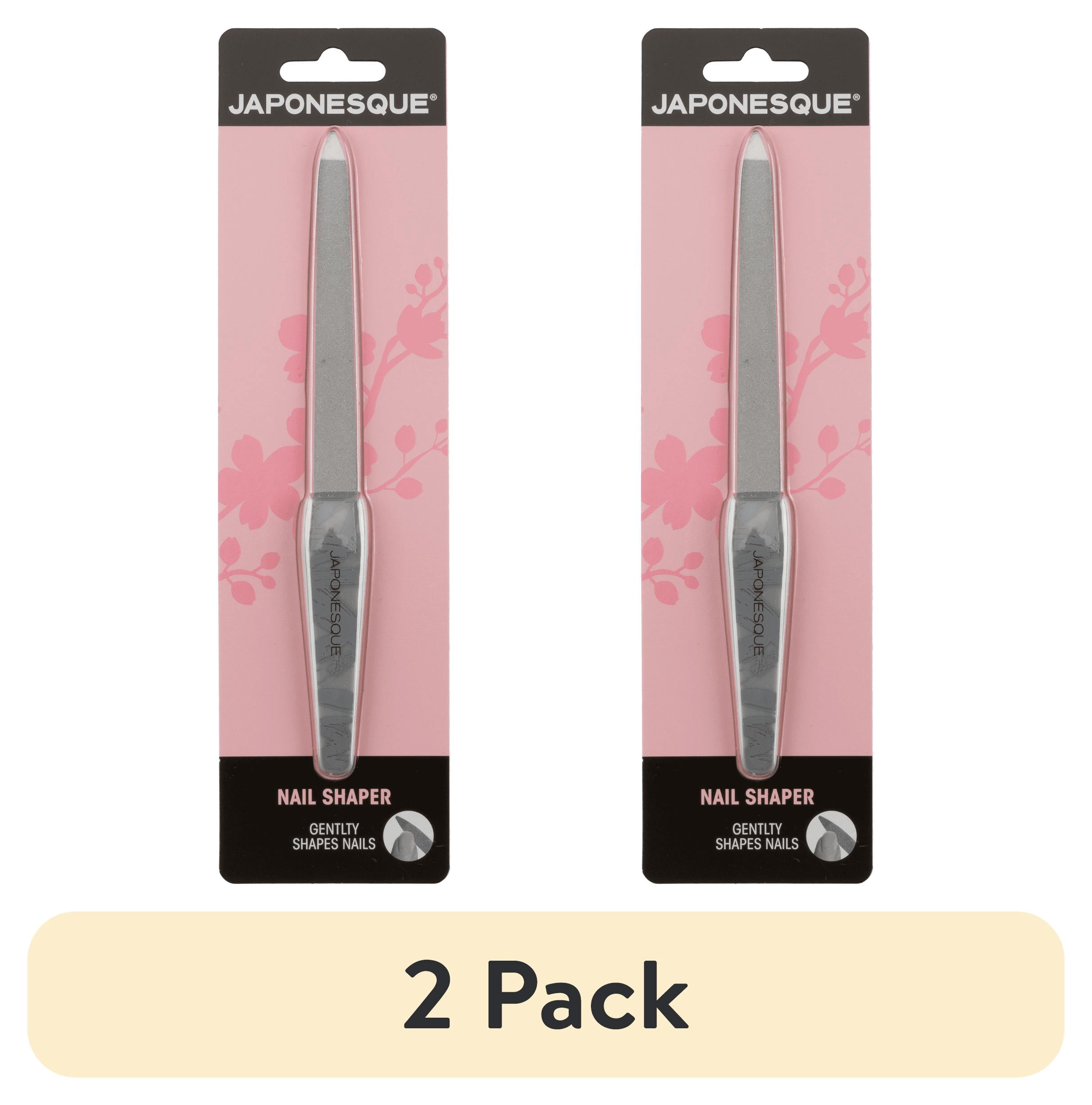 Shsaper (2 pack) Japonesque Nail Shaper Metal Nail File, Medium Grit, Stainless ...