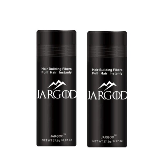 2 pack Jargod Hair Building Fibers color (Black) 27.5g