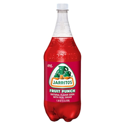 (2 pack) Jarritos Fruit Punch Soda, 1.58 qt (1.5 Liter), 1 Count
