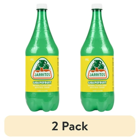 (2 pack) Jarritos Grapefruit Soda, 1.58 qt (1.5 Liter), 1 Count