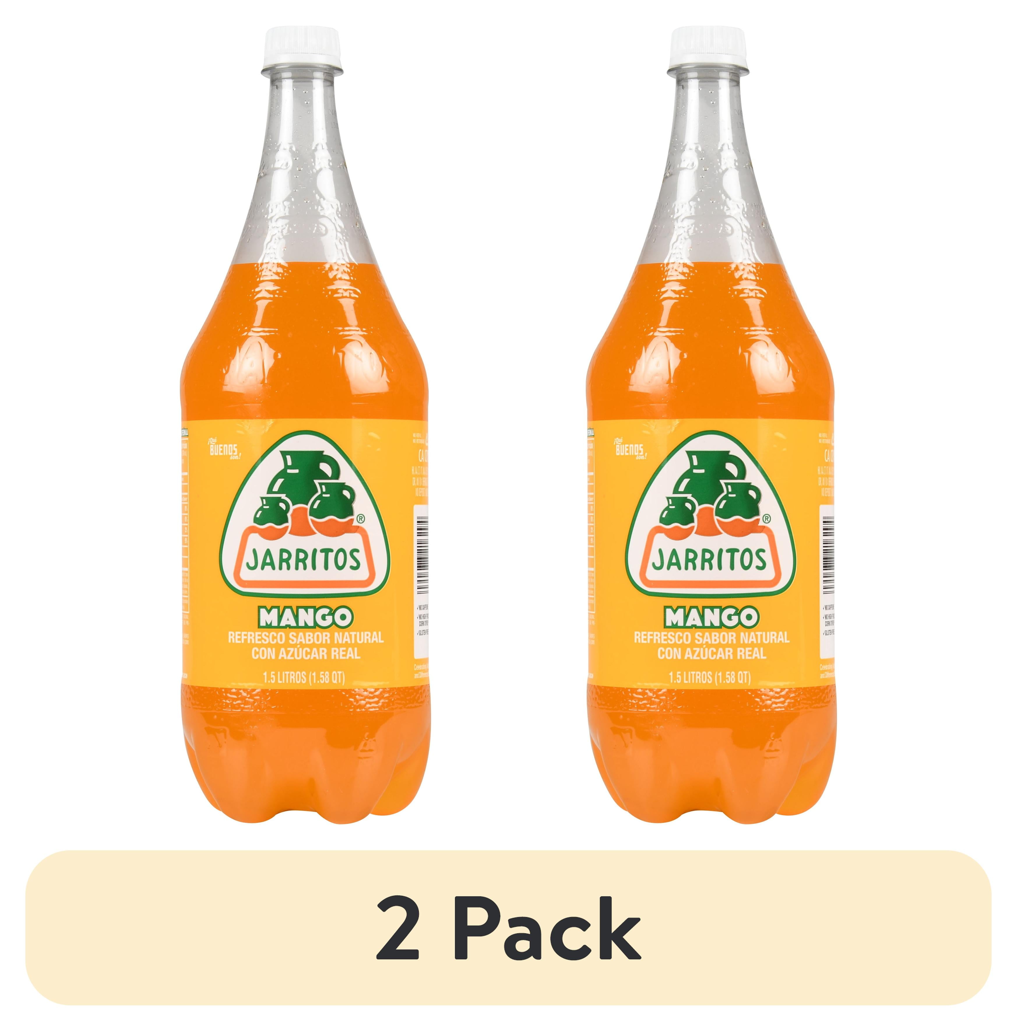 (2 pack) Jarritos Mango Soda, 1.58 qt