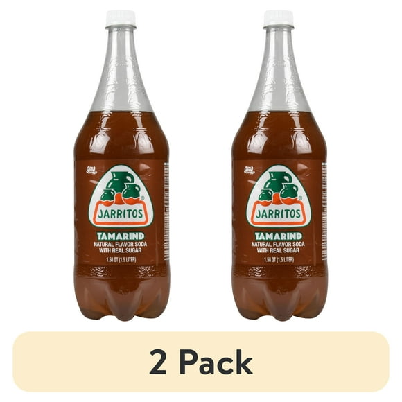 (2 pack) Jarritos Tamarind Soda, 1.58 qt (1.5 Liter), 1 Count