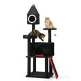 thumbnail image 1 of (2 pack) Jaxpety 64in Gothic Cat Tree with Coffin Bed Indoor Cat Tower with Condo Platform Sisal Scratching Posts, 1 of 18