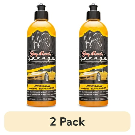 (2 pack) Jay Leno's Garage Ceramic Car Wash Shampoo (16 oz) - Clean, Protect & Boosts Car Paint