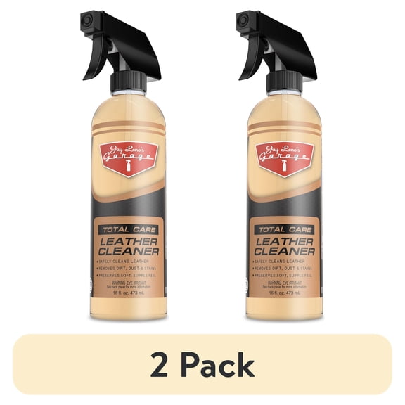 (2 pack) Jay Leno's Garage Leather Cleaner (16 oz) - Clean & Protects Car Leather Surfaces