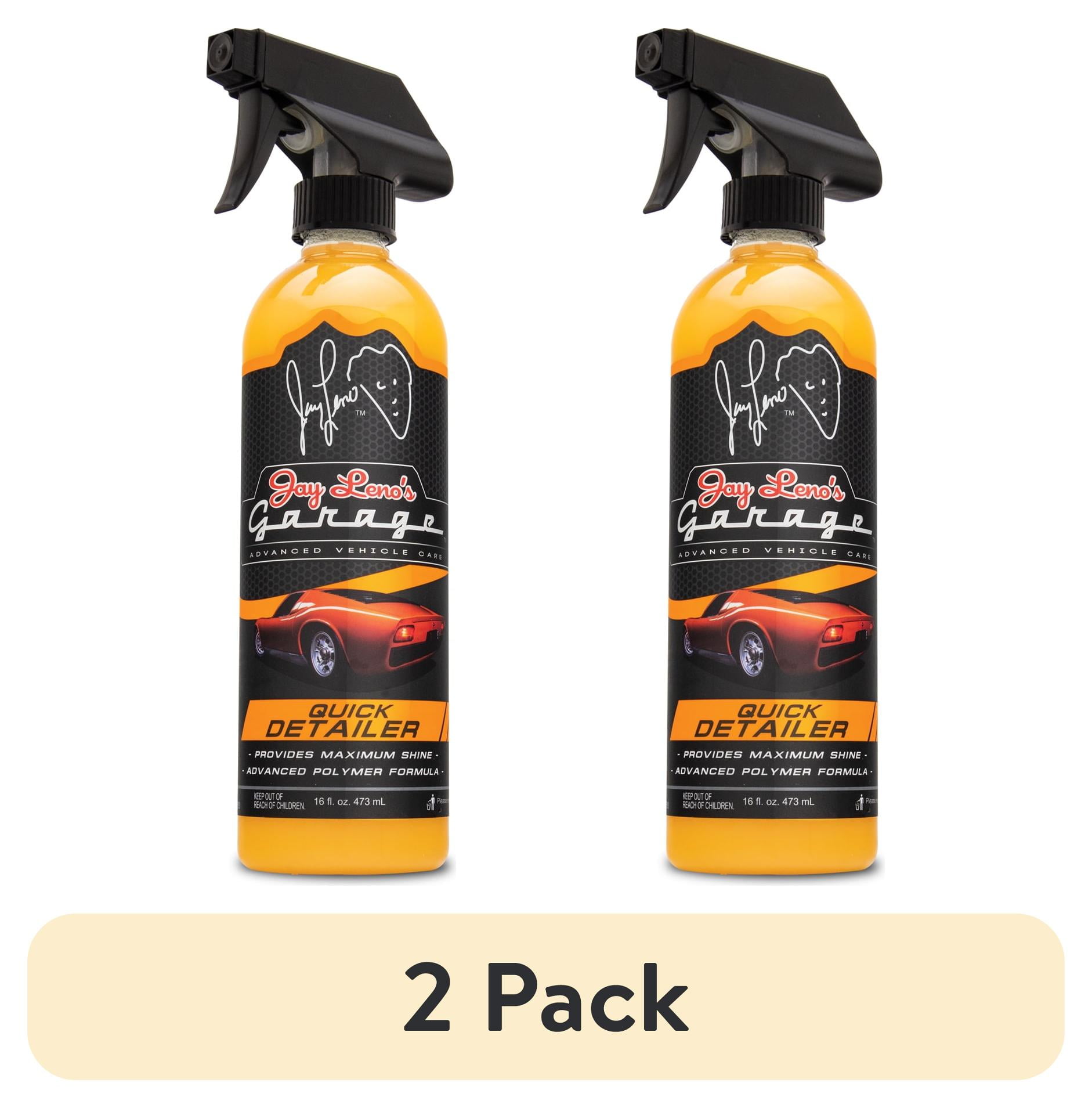 Lot Of 2: Jay Lenos Garage Quick Detailer 16 Oz - Use To Remove Light