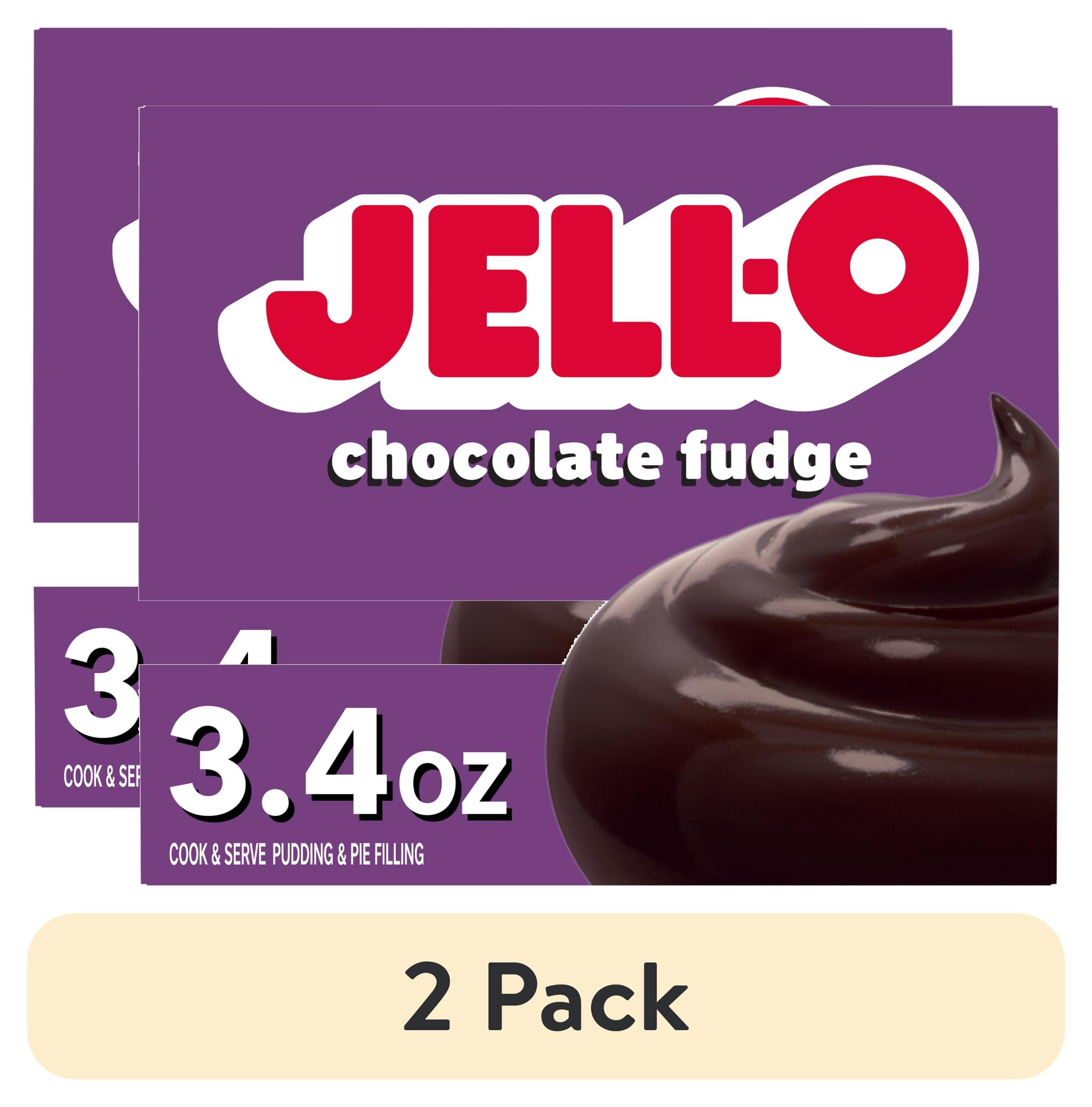 4 pack) Jell-O Cook & Serve Chocolate Fudge Artificially Flavored