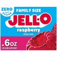 thumbnail image 1 of (2 pack) Jell-O Raspberry Zero Sugar Gelatin Dessert Mix, Family Size, 0.6 oz Box, 1 of 1