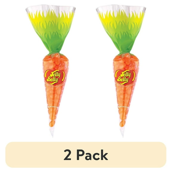 (2 pack) Jelly Belly Baby Easter Carrot Tangerine Jelly Beans - 4.25 oz Bag