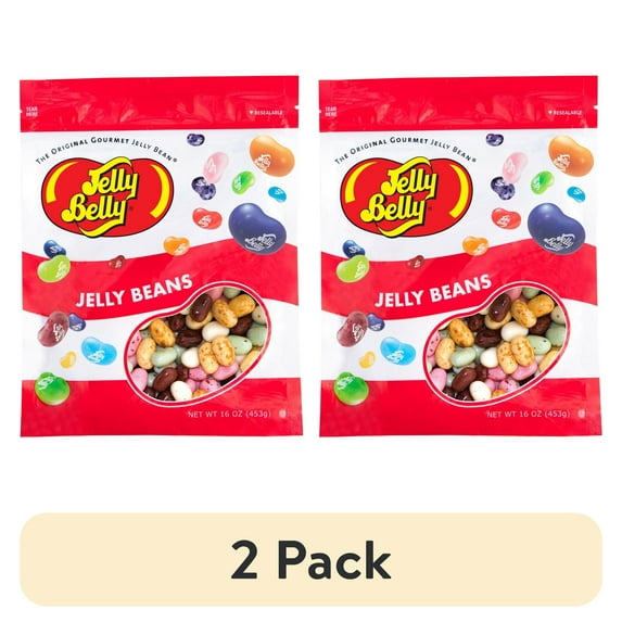(2 pack) Jelly Belly Cold Stone® Ice Cream Parlor Mix® Jelly Beans - 1 Pound (16 Ounces) in a Resealable Bag
