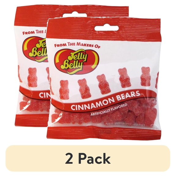 (2 pack) Jelly Belly Confections 3oz Hot Cinnamon Bears