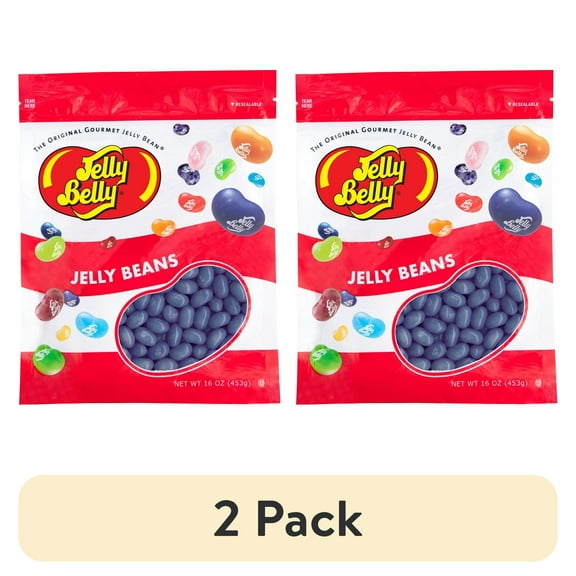 (2 pack) Jelly Belly Island Punch Jelly Beans - 1 Pound (16 Ounces), Tropical Fruit Flavor, Resealable Bag