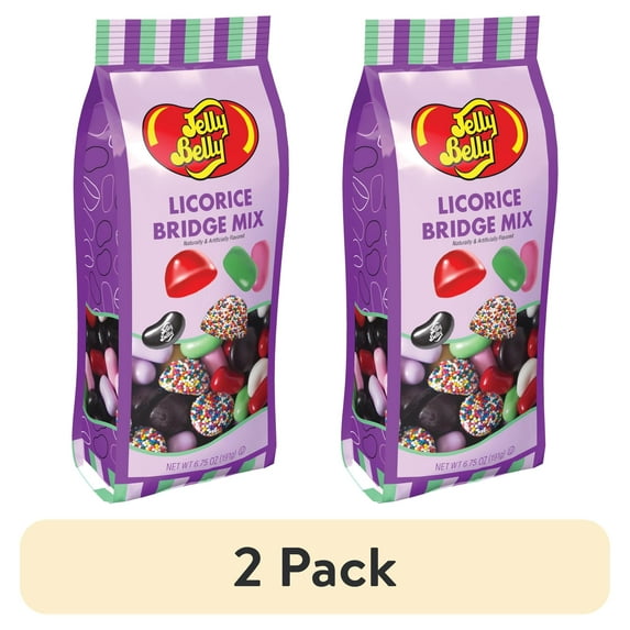 (2 pack) Jelly Belly Licorice Bridge Mix - 6.75-oz. Bag