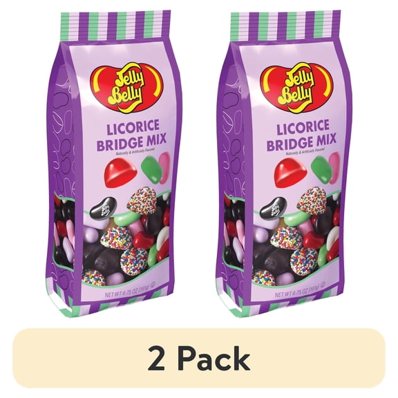 (2 pack) Jelly Belly Licorice Bridge Mix - 6.75-oz. Bag