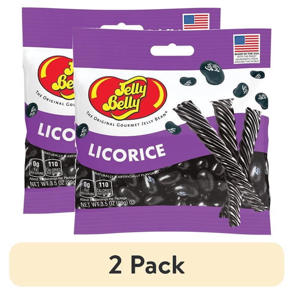 (2 pack) Jelly Belly Licorice Jelly Beans, 3.5 Oz