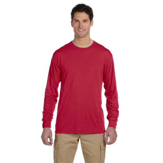 (2 pack) Jerzees 21ML Adult DRI-POWER SPORT Long-Sleeve T-Shirt