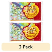 (2 pack) Jet-Puffed Lucky Charms Shaped Magically Delicious Marshmallows, 7 oz Bag