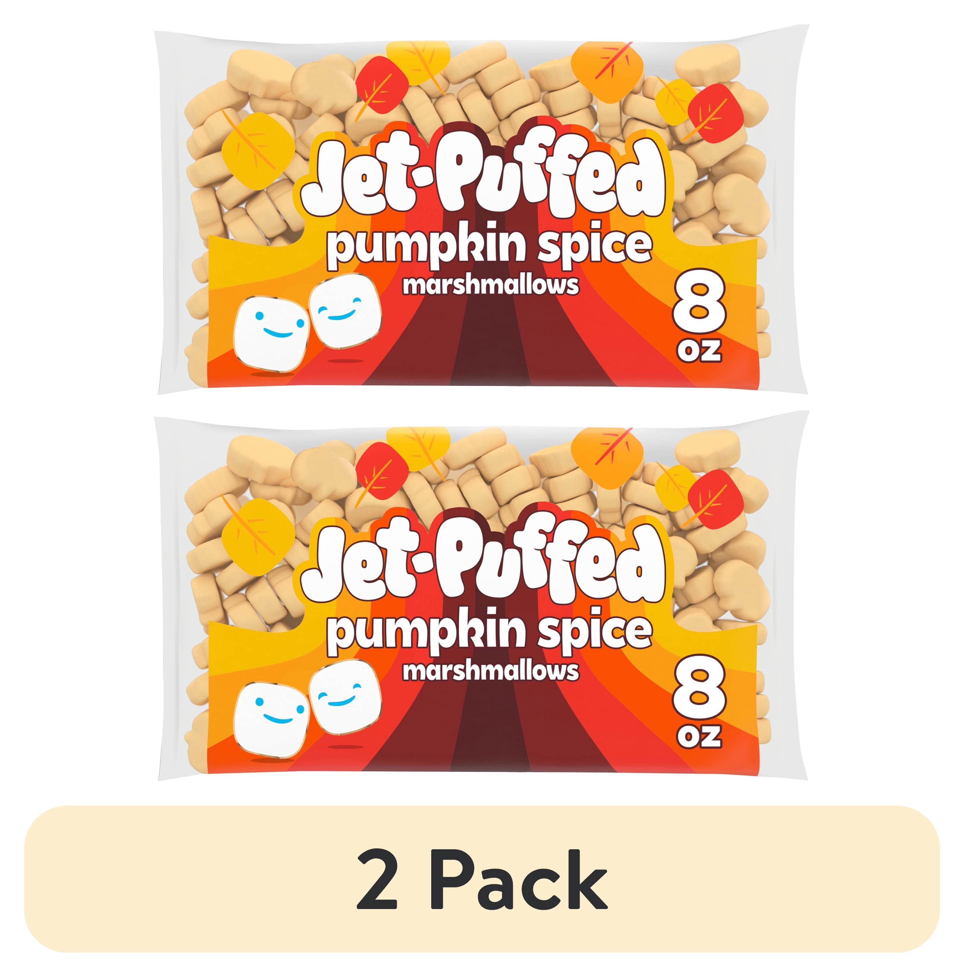 (2 pack) Jet-Puffed Pumpkin Spice Pumpkin-shaped Marshmallows, 8 oz. Bag