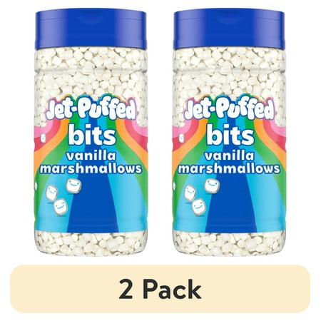 (2 pack) Jet-Puffed Vanilla Marshmallow Bits, 3 oz Shaker