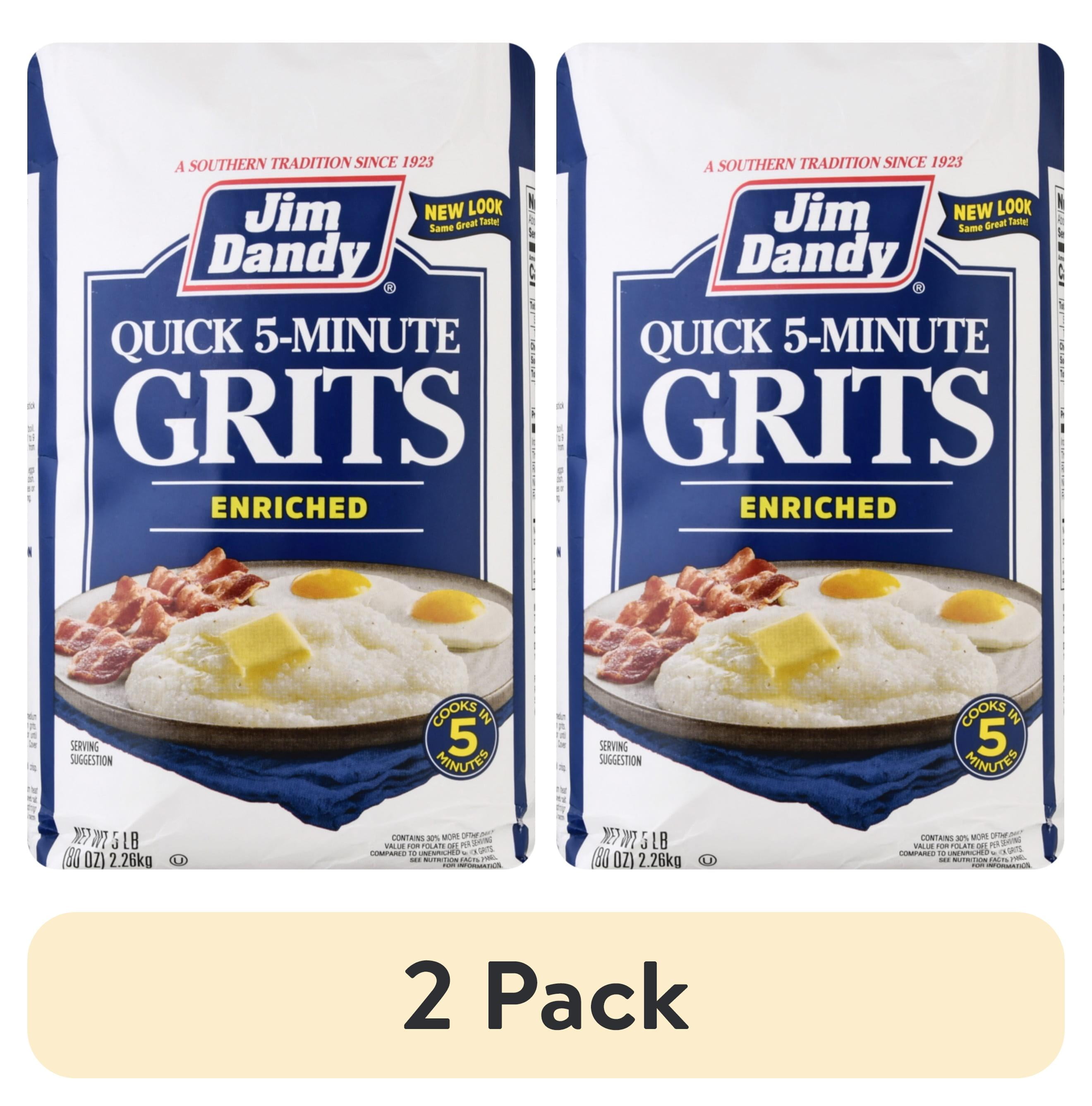 (2 pack) Jim Dandy Quick Grits, 5 lb Bag (80 oz)