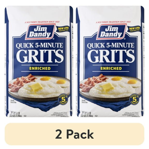 (2 pack) Jim Dandy Quick Grits, 5 lb Bag (80 oz)