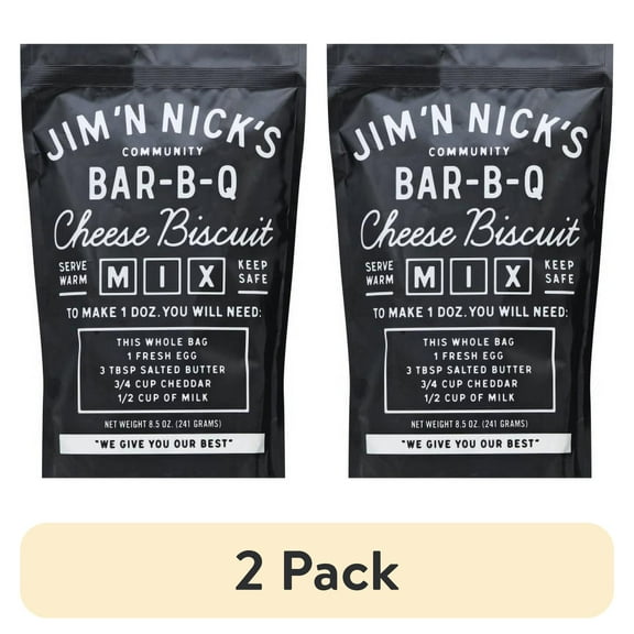 (2 pack) Jim N Nicks Bar-B-Q Cheese Biscuit Mix, 8.5 oz
