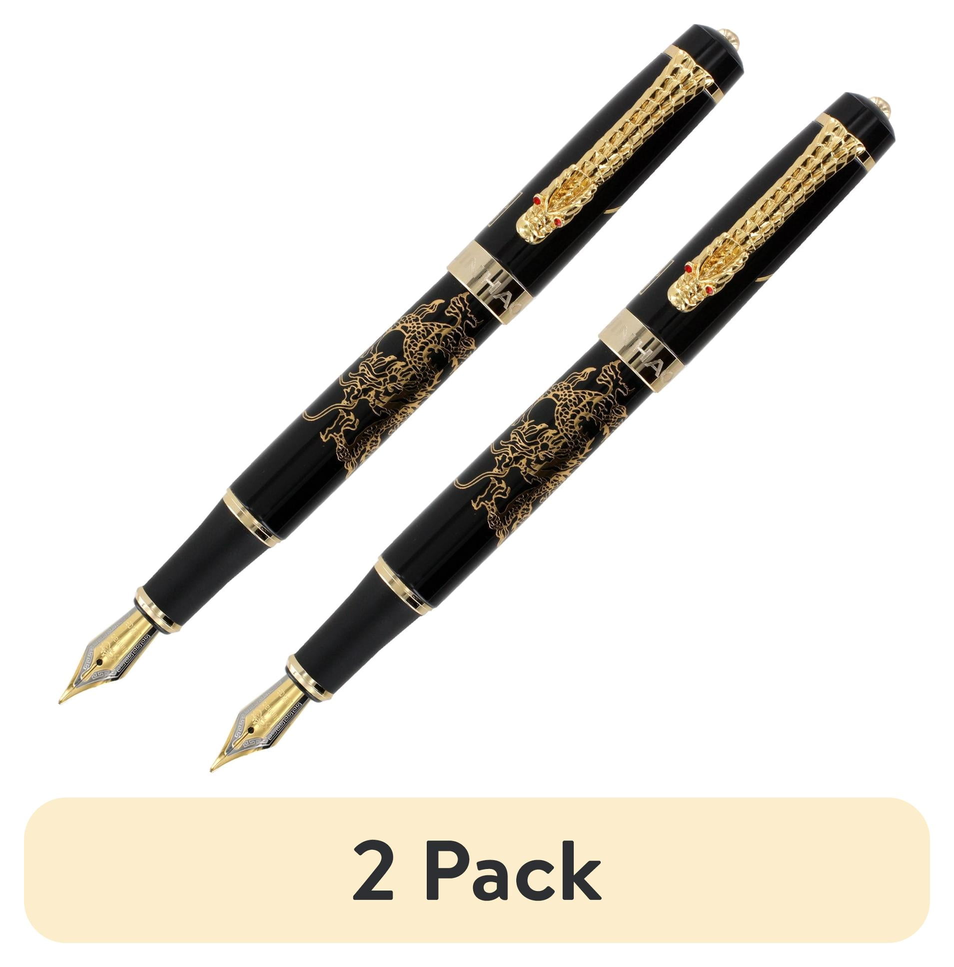 Jinhao Penna A Sfera Lucky Dragon - Bianco E Argento Con Clip Dorata - Design Contemporaneo, Ricarica Inchiostro Nero Inclusa - 5