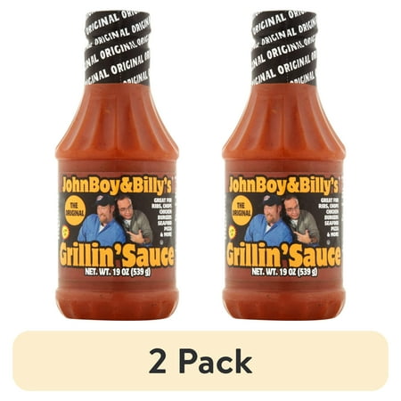 (2 pack) JohnBoy&Billy's The Original Grillin' Sauce, 19 oz