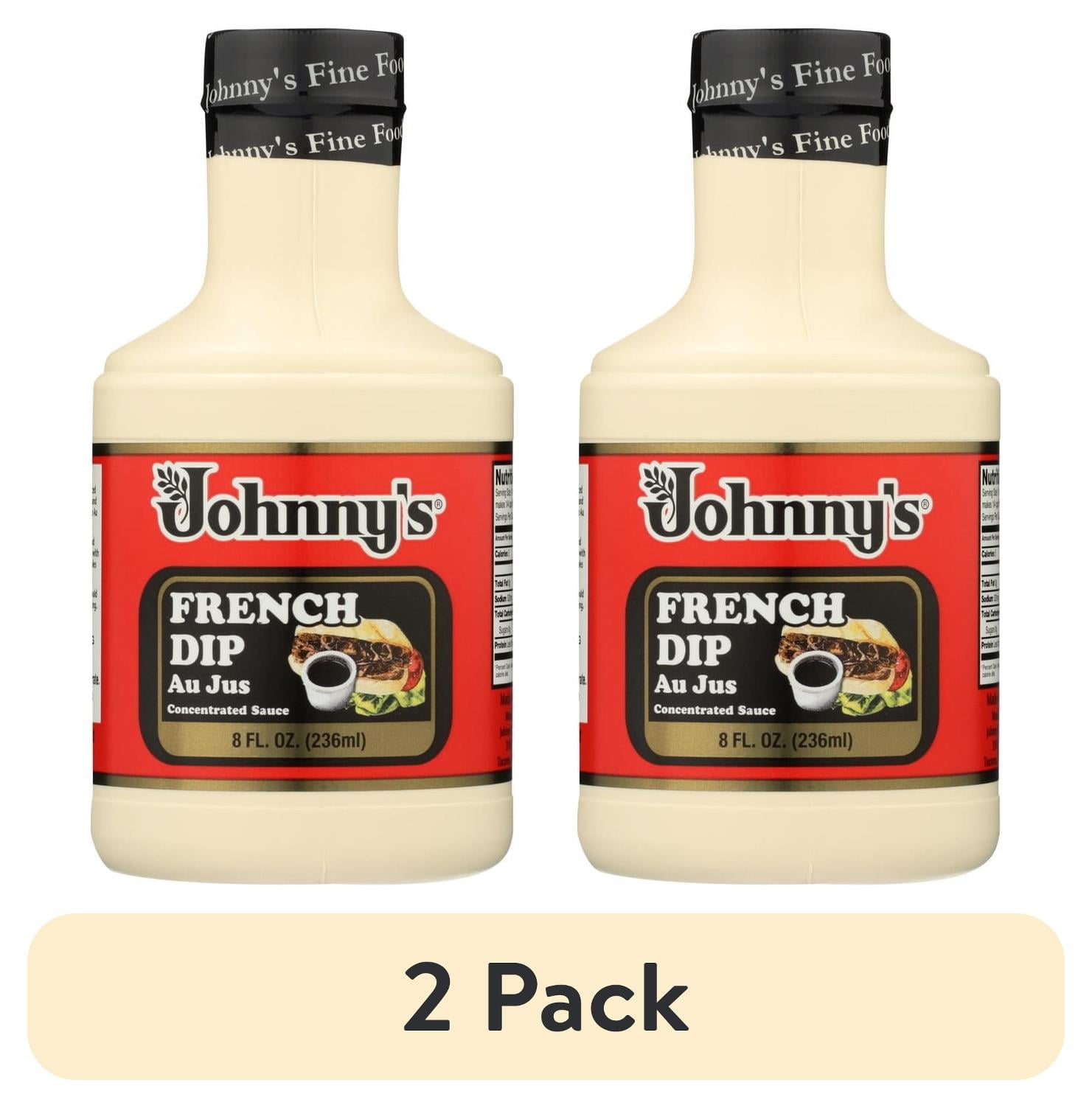 (2 pack) Johnny's French Dip Concentrated Sauce, 8 fl oz