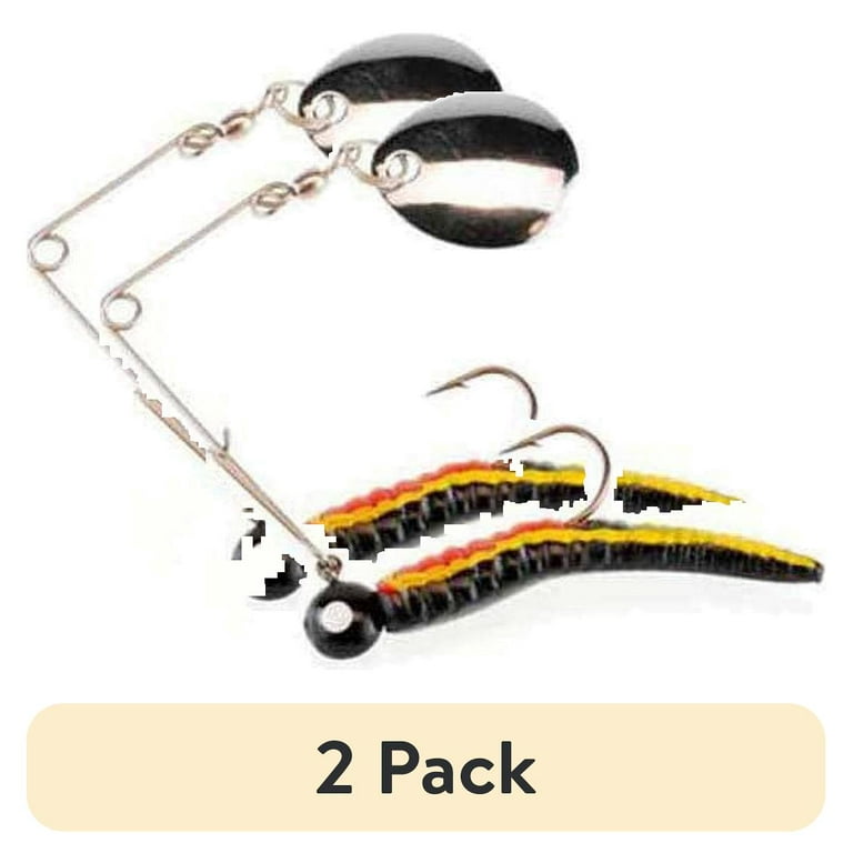 beetle fishing lure Johnson Spin Panfish Buster Kit Lake Pro Tackle harder vibration caused by its cupped blade that calls in fish from farther away Lunkerhunt Battle Beetle Fishing Lure