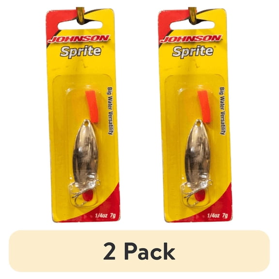 (2 pack) Johnson Sprite Fishing Lure, Gold, 2 in